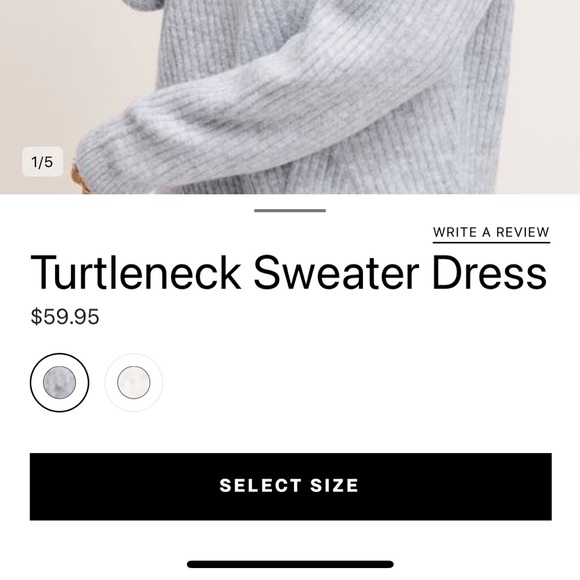 *Never worn* dynamite knit grey dress - Picture 7 of 7